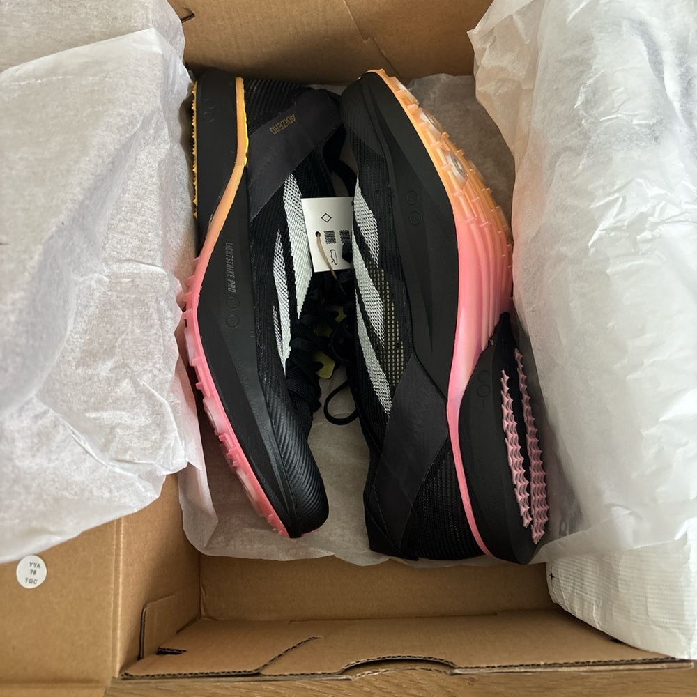 adidas Black and Pink Athletic Shoes